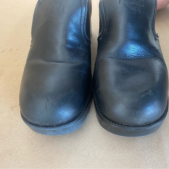 Harley Davidson Platform Heel Leather Loafers - Picture 3 of 5